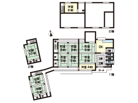 田舎暮らし物件｜間取り