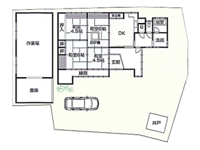 田舎暮らし物件｜間取り