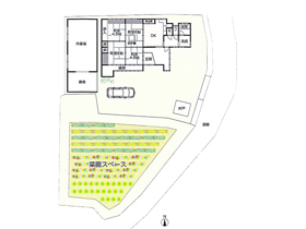 田舎暮らし物件｜敷地配置図