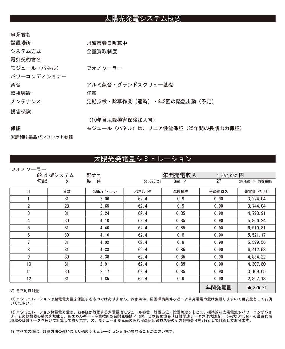 太陽光シミュレーション